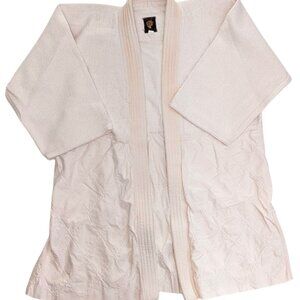Mens Vintage Y2K Rare Golden Tiger MMA Karate Heavy Duty Short Robe/Coat Size S